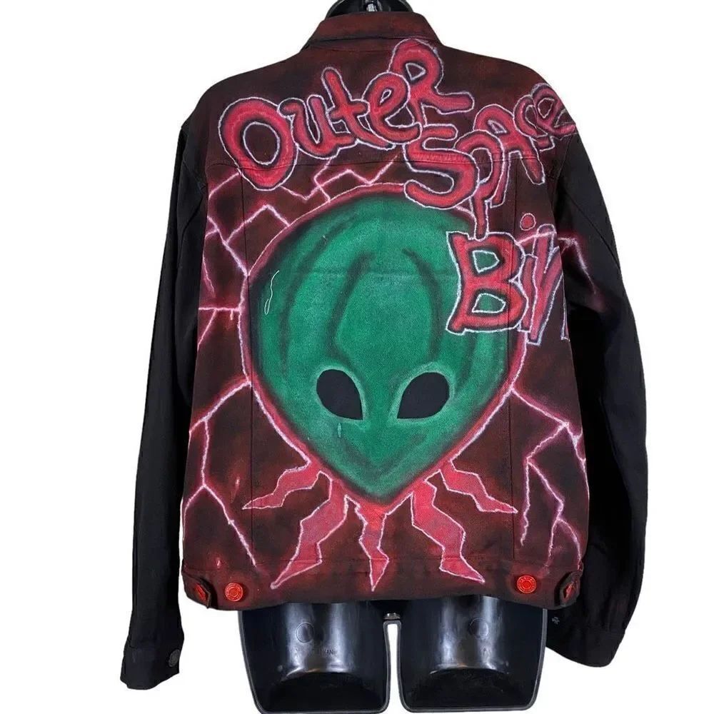 PacSun Custom Graphic Jean Jacket - Picture 10 of 15